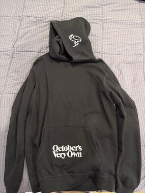 OVO Black Hoodie with White Owl & Logo